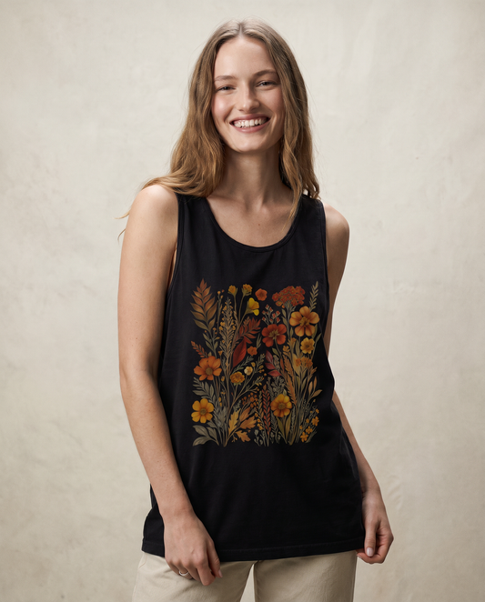 Autumn Floral - Comfort Colors Premium Tank Top