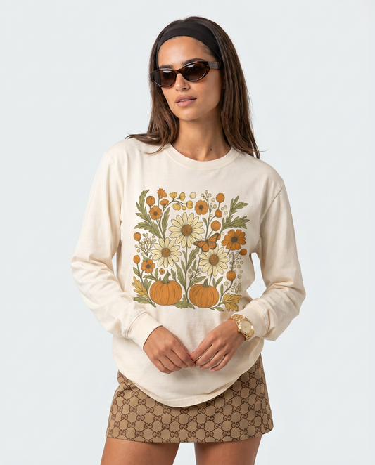 Autumn Harvest - Comfort Colors Premium Long Sleeve T Shirt