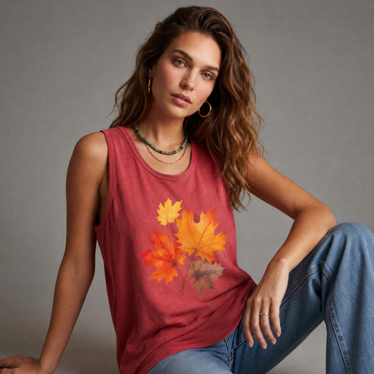 Autumn Leaves - Comfort Colors Premium Tank Top