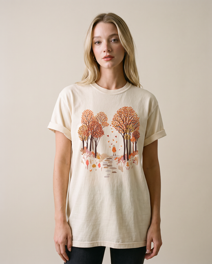 Autumn Walks -  Comfort Colors Relaxed Fit Premium T Shirt