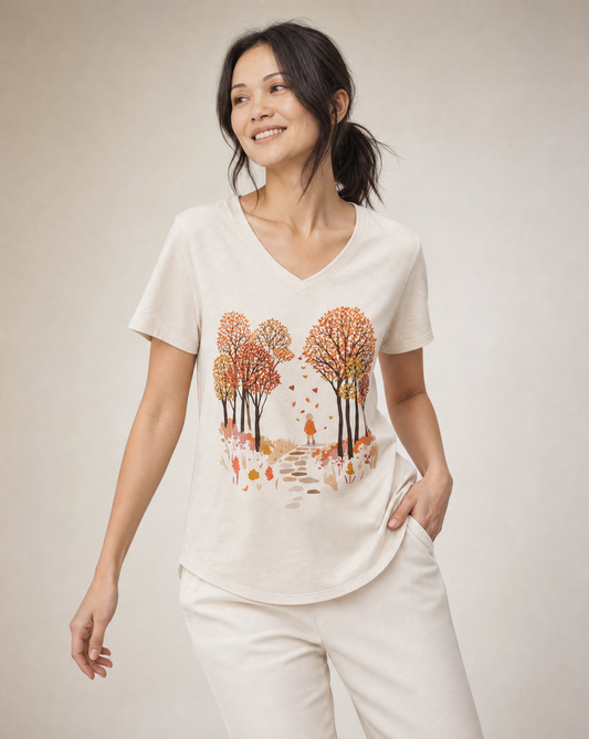 Autumn Walks - Super Soft V Neck
