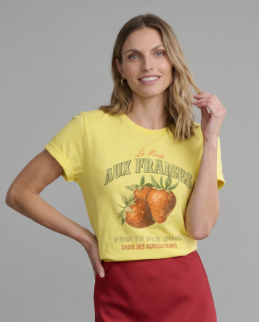 Aux Fraises - Bella Canvas Super Soft Standard Fit T Shirt
