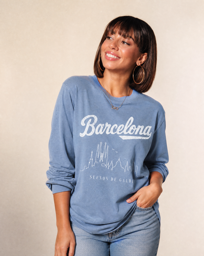 Barcelona,  Dreams of Gaudi - Comfort Colors Premium Long Sleeve T Shirt