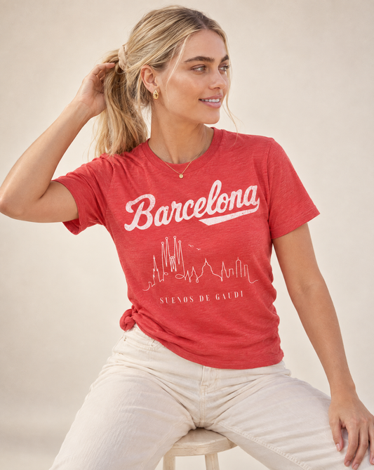 Barcelona, Dreams of Gaudi - Bella Canvas Super Soft Straight Cut T shirt