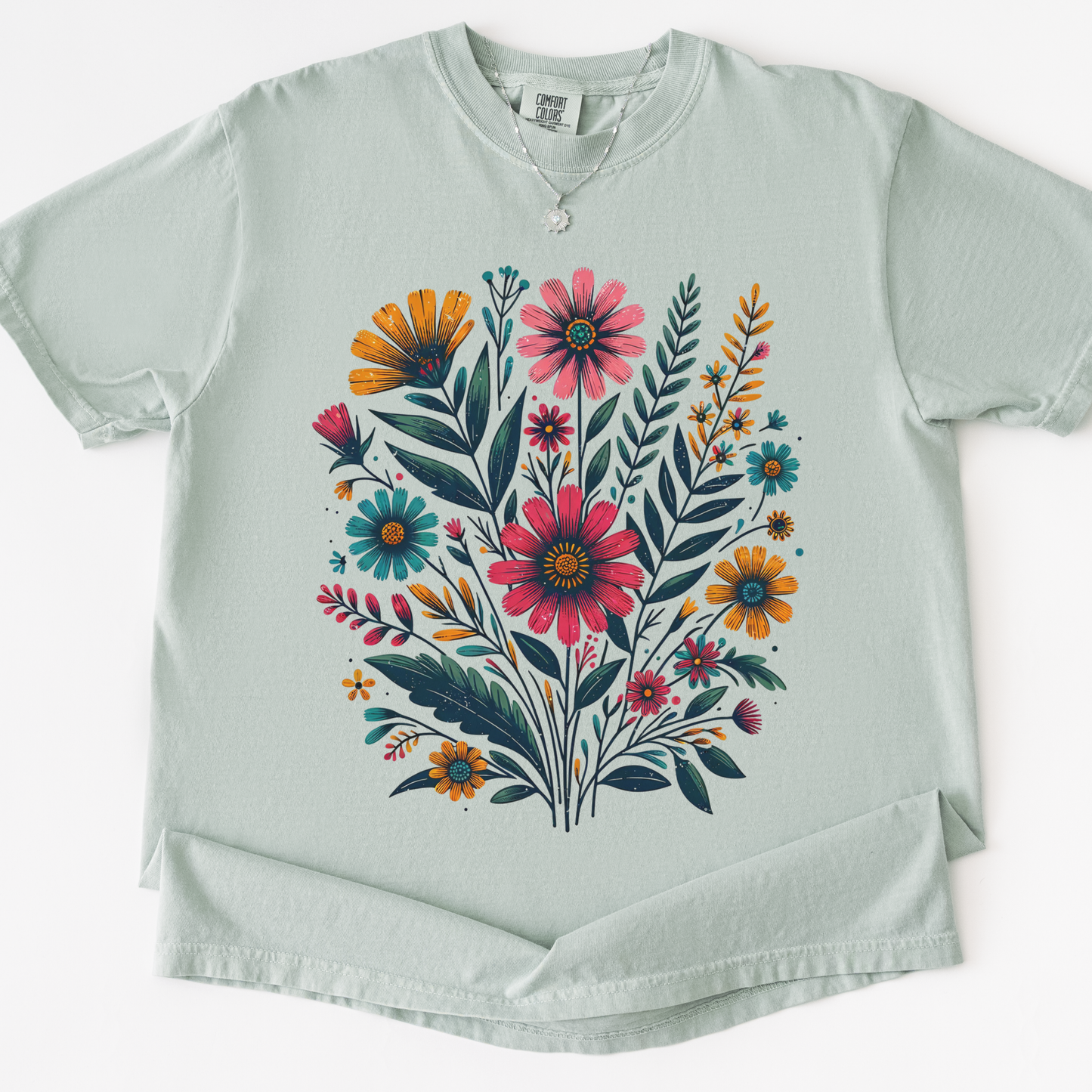 Indian Flowers-  Comfort Colors Relaxed Fit Premium T Shirt