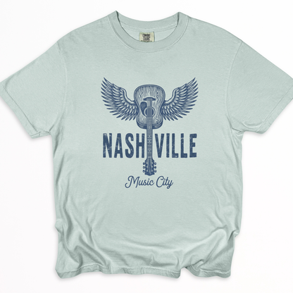 Nashville Music City - Comfort Colors Relaxed Fit Premium T Shirt
