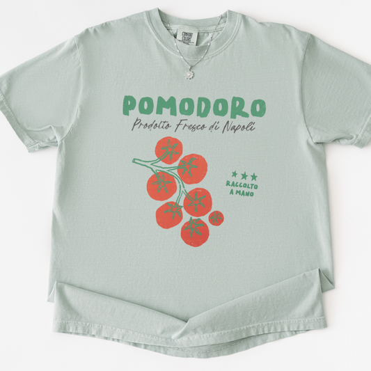 Pomodoro -  Relaxed Fit Vintage Wash T Shirt