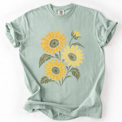 Pastel Sun -  Relaxed Fit Vintage Wash T Shirt