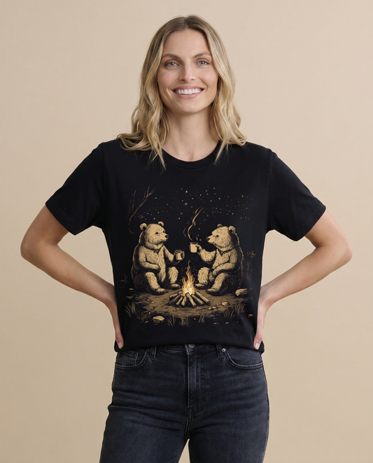 Camping Bears - Bella Canvas Super Soft Standard Fit T Shirt