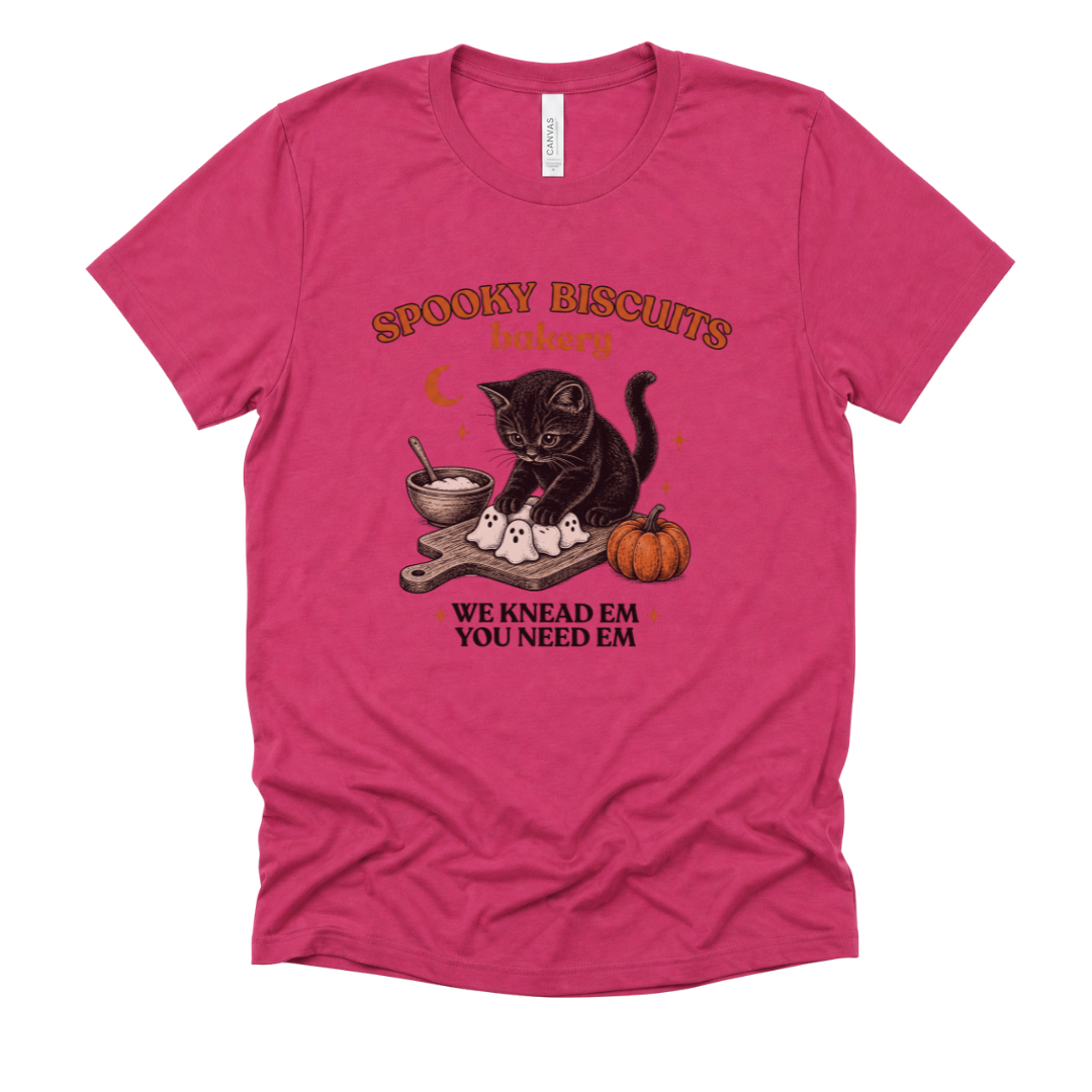 Spooky Biscuit Bakery - Bella Canvas Super Soft Straight Cut T shirt