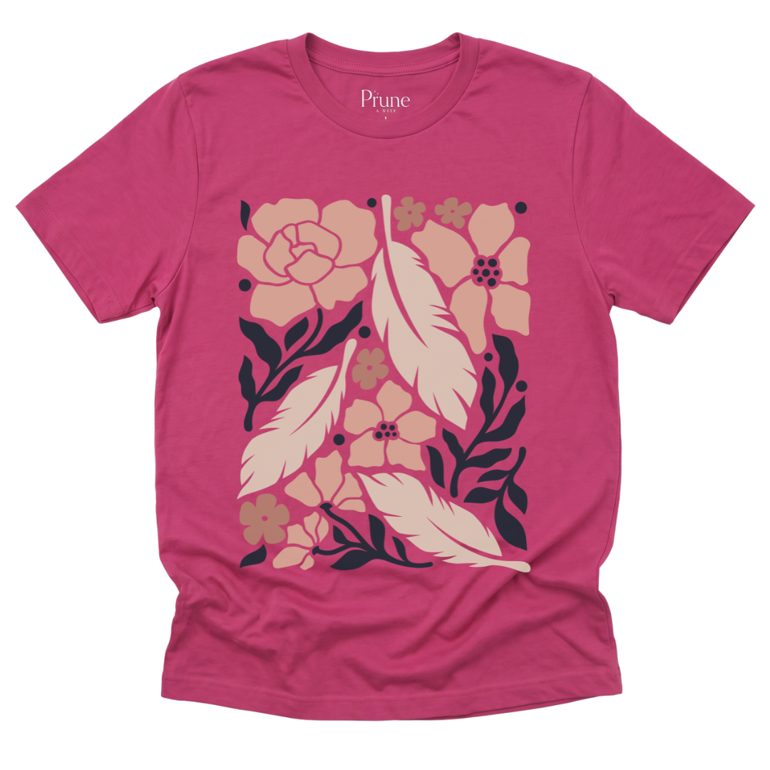 Feathers - Bella Canvas Super Soft Straight Cut T shirt