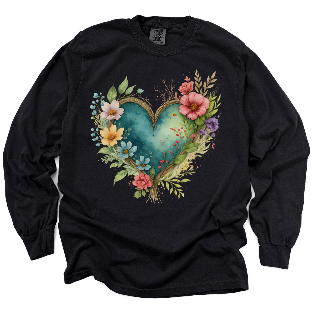 Nature's Embrace - Comfort Colors Premium Long Sleeve T Shirt