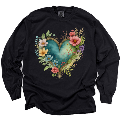 Nature's Embrace - Comfort Colors Premium Long Sleeve T Shirt