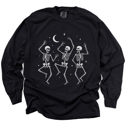Midnight Bones & Boogie - Comfort Colors Long Sleeve Premium T Shirt