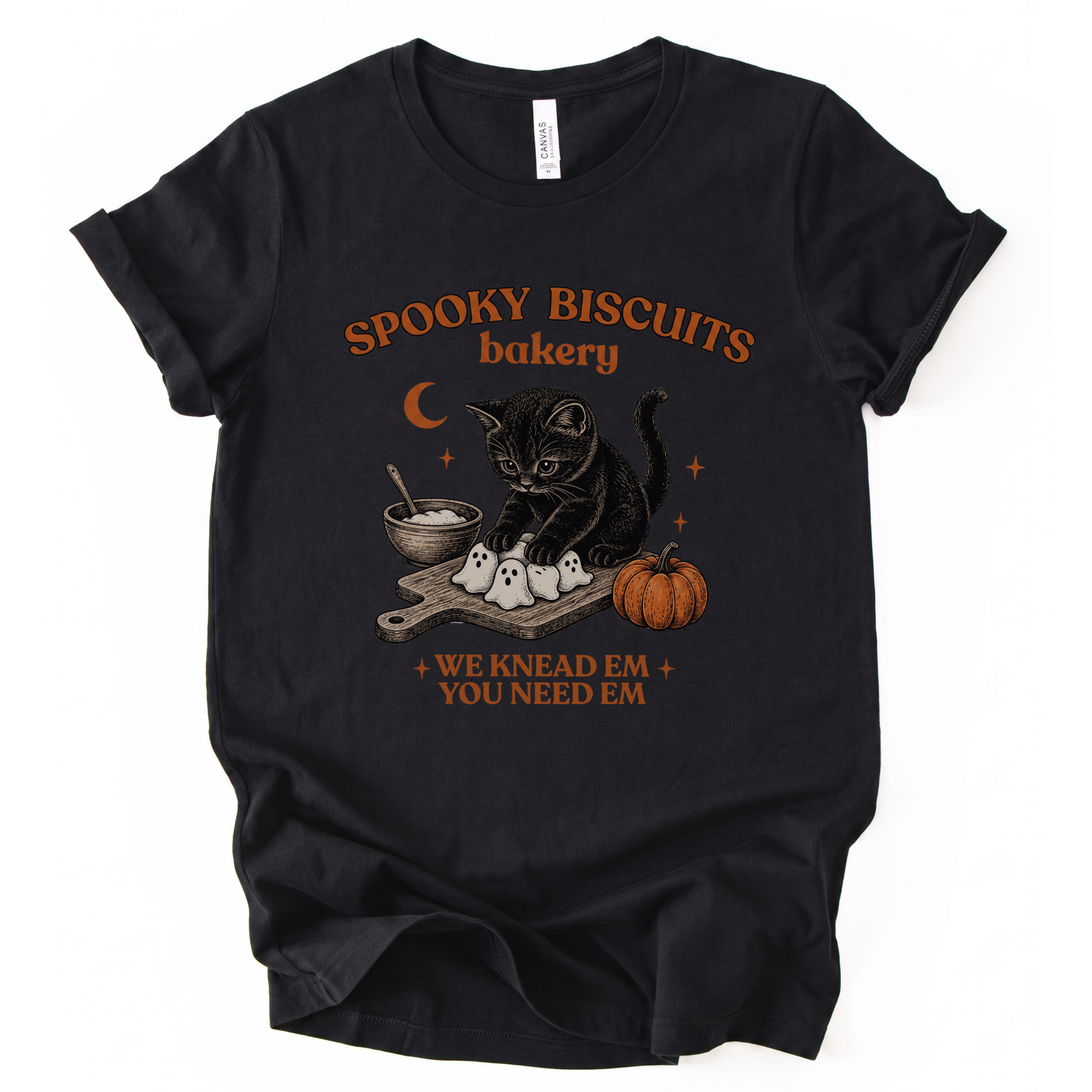 Spooky Biscuit Bakery - Bella Canvas Super Soft Straight Cut T shirt