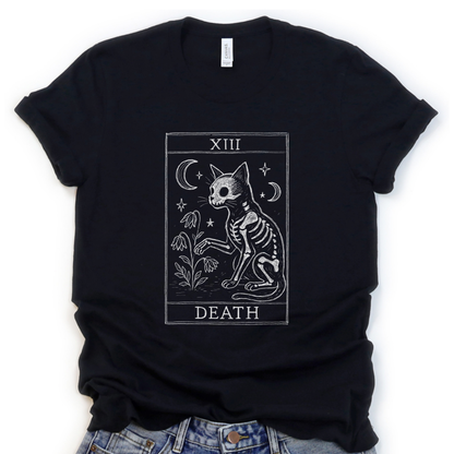 Tarot Card of Death - Bella Canvas Super Soft Straight Cut T shirt