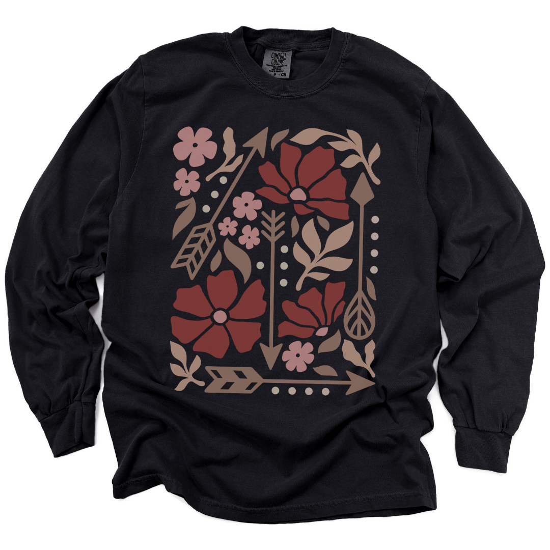 Arrows of Bohemia - Comfort Colors Premium Long Sleeve T Shirt