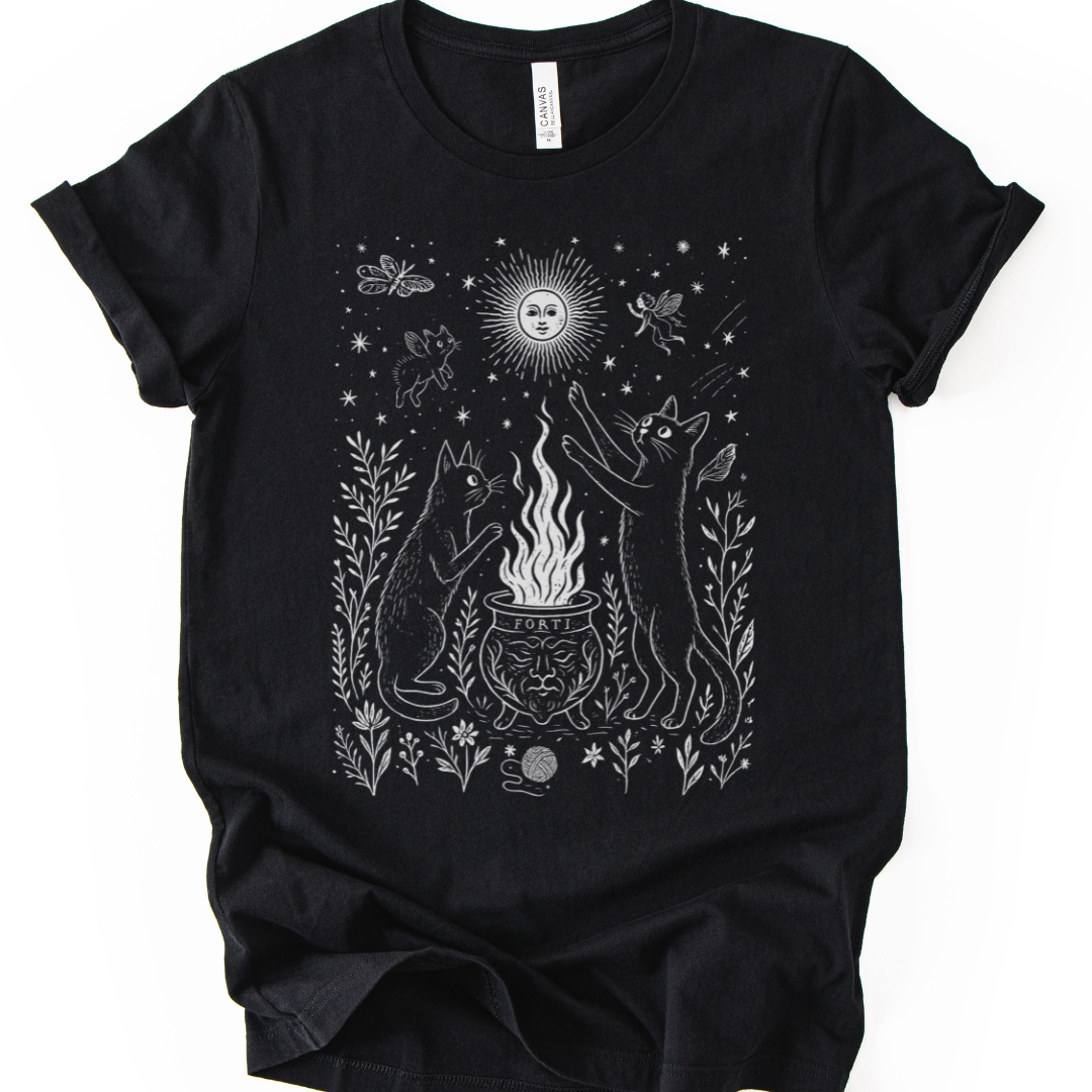 Midnight Meowgic - Bella Canvas Super Soft T Shirt