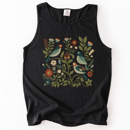 Folk Aviary - Comfort Colors Premium Tank Top