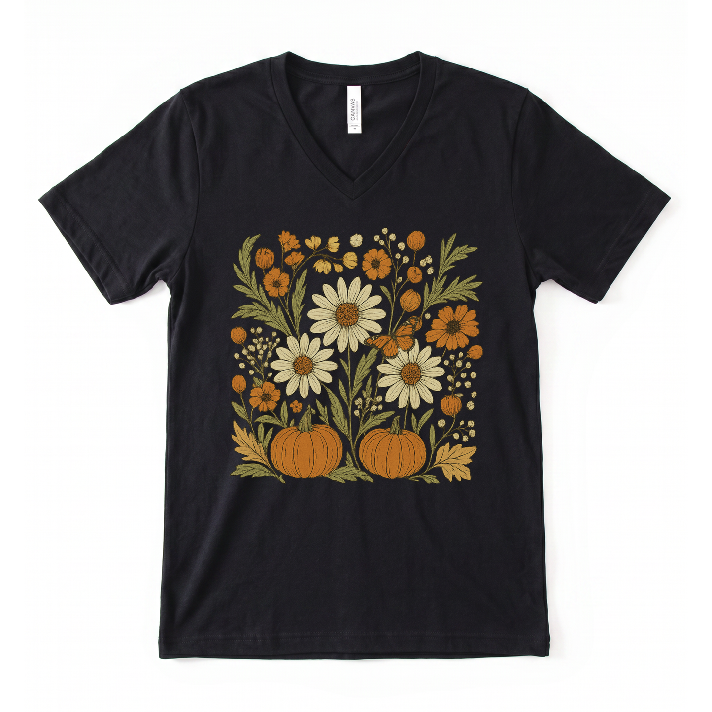 Autumn Harvest - Short Sleeve V-Neck Tee