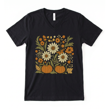 Autumn Harvest - Short Sleeve V-Neck Tee
