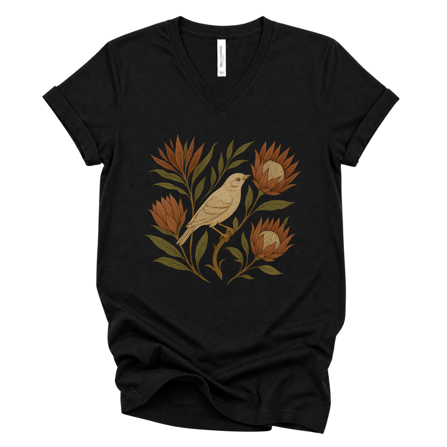 Nature's Chorus - Short Sleeve V-Neck Tee