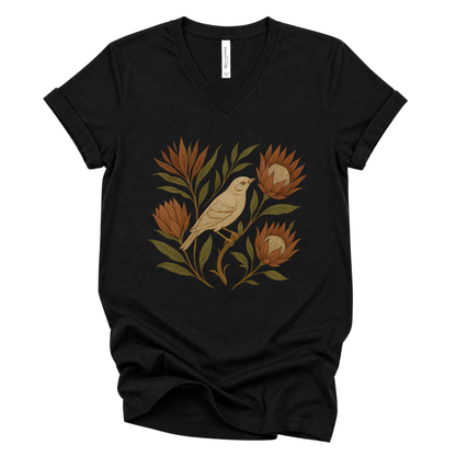 Nature's Chorus - Short Sleeve V-Neck Tee