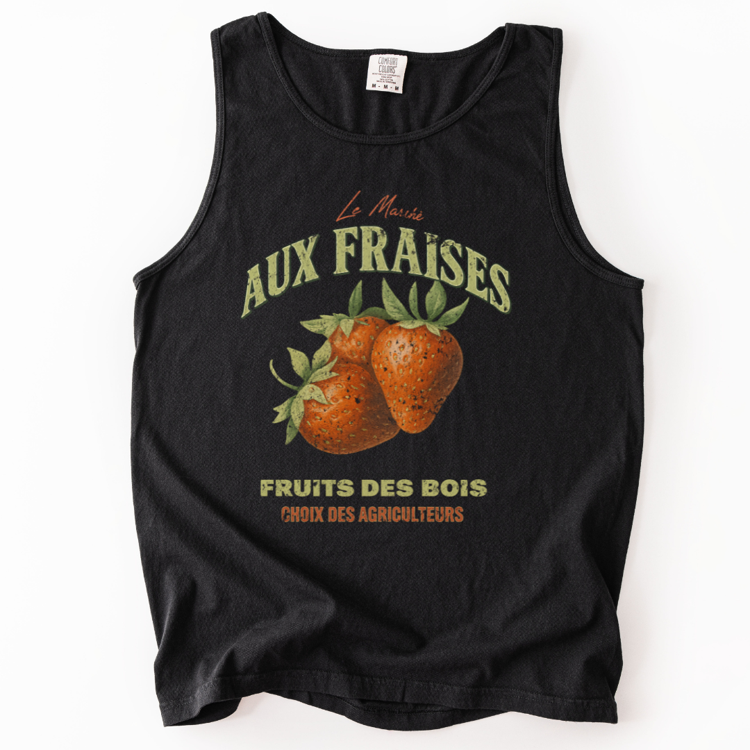 Aux Fraises - Comfort Colors Premium Tank Top