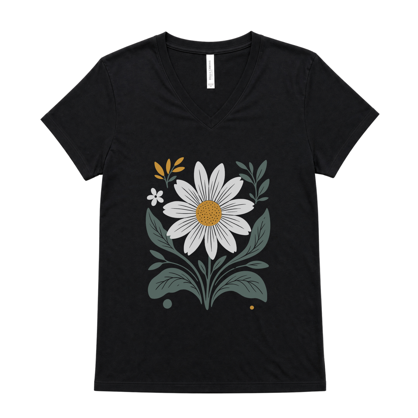 Daisy Days - Short Sleeve V-Neck Tee