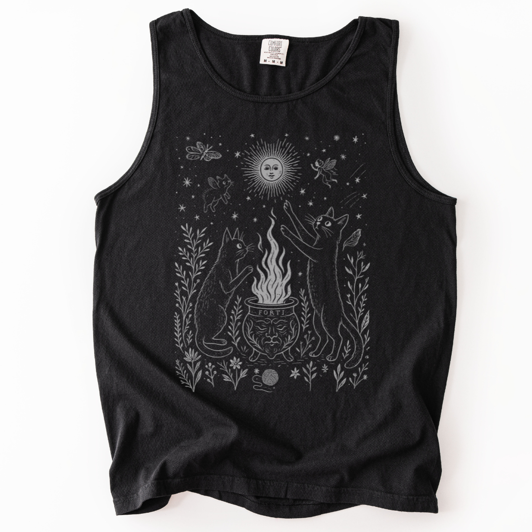 Midnight Meowgic - Comfort Colors Premium Tank Top