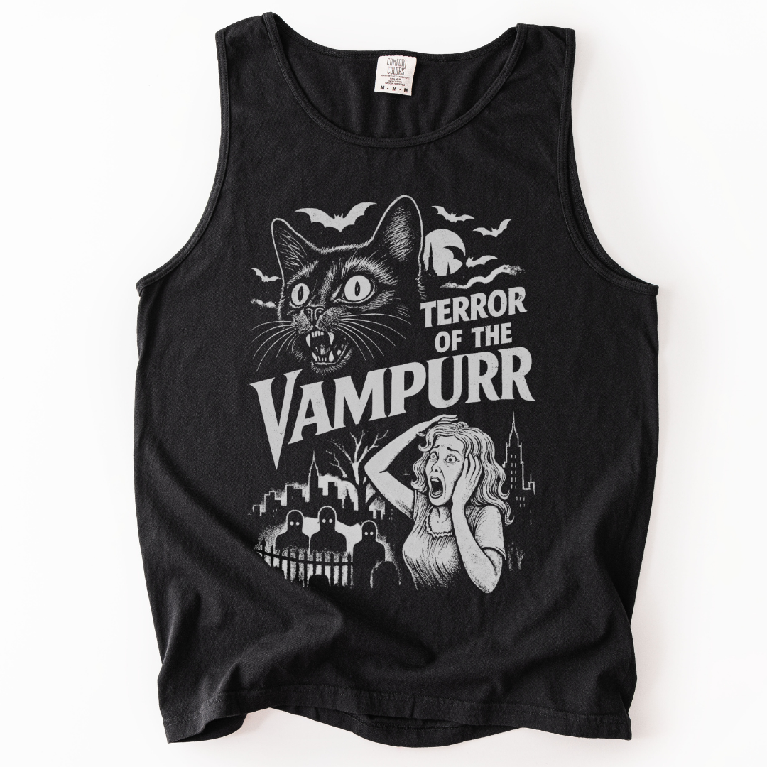 Terror Of The Vampurr - Comfort Colors Premium Tank Top