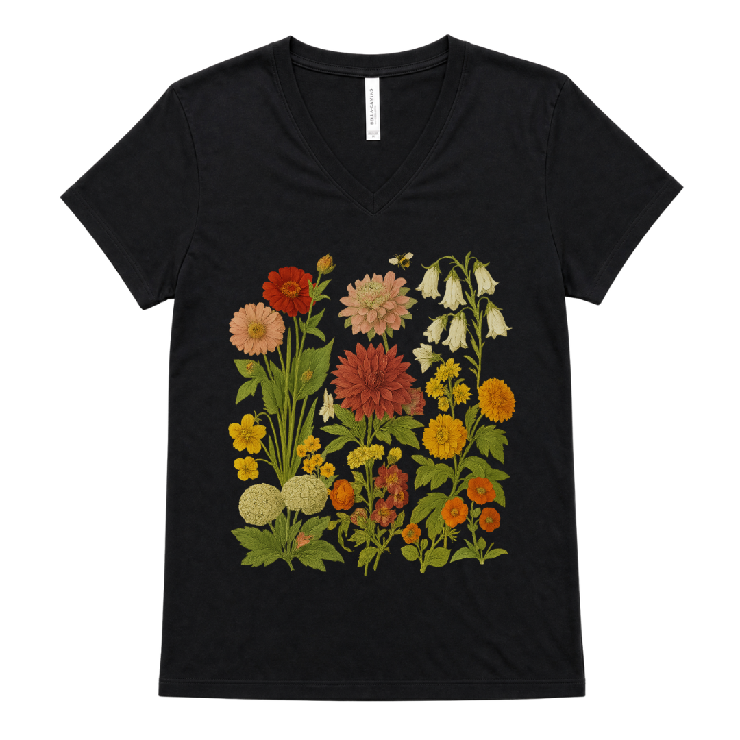 Secret Garden - Bella Canvas Short Sleeve V Neck