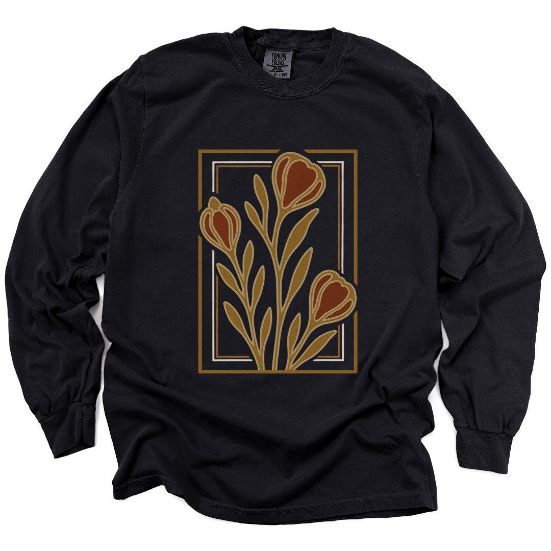Floraison Noire - Comfort Colors Premium Long Sleeve T Shirt