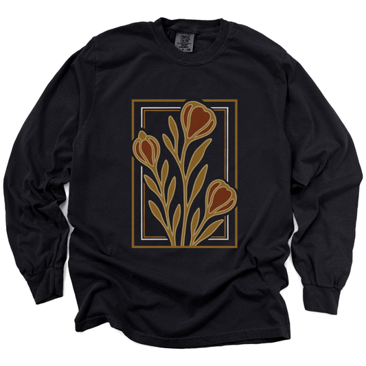 Floraison Noire - Comfort Colors Premium Long Sleeve T Shirt
