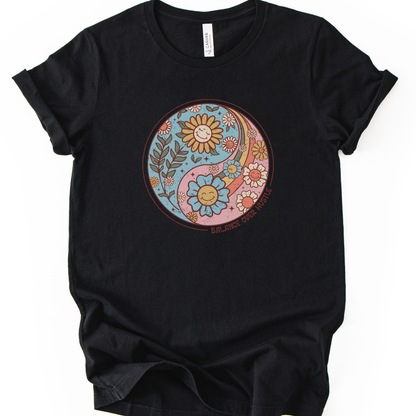 Flowers and Yang - Bella Canvas Super Soft Standard Fit T Shirt