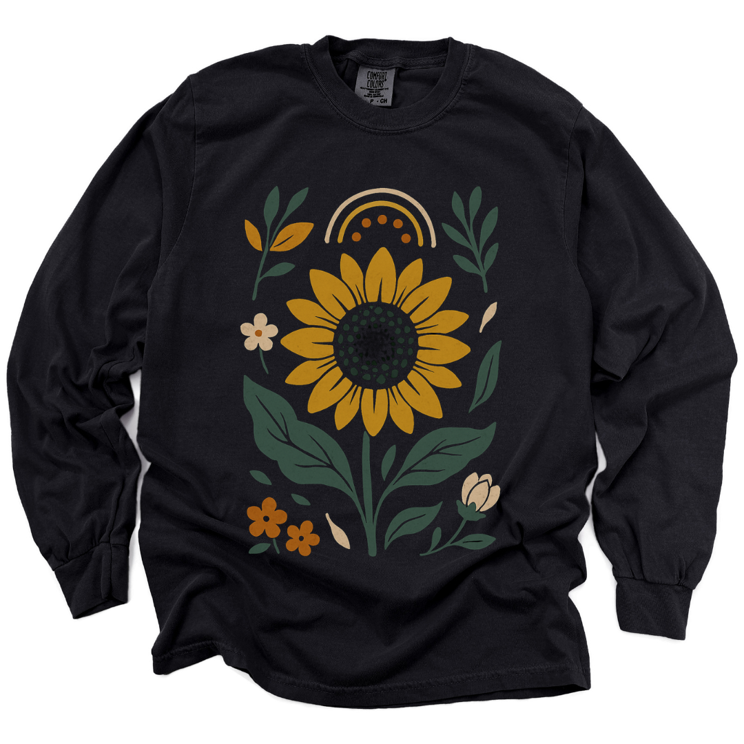 Sunfllower - Comfort Colors Long Sleeve Premium T Shirt