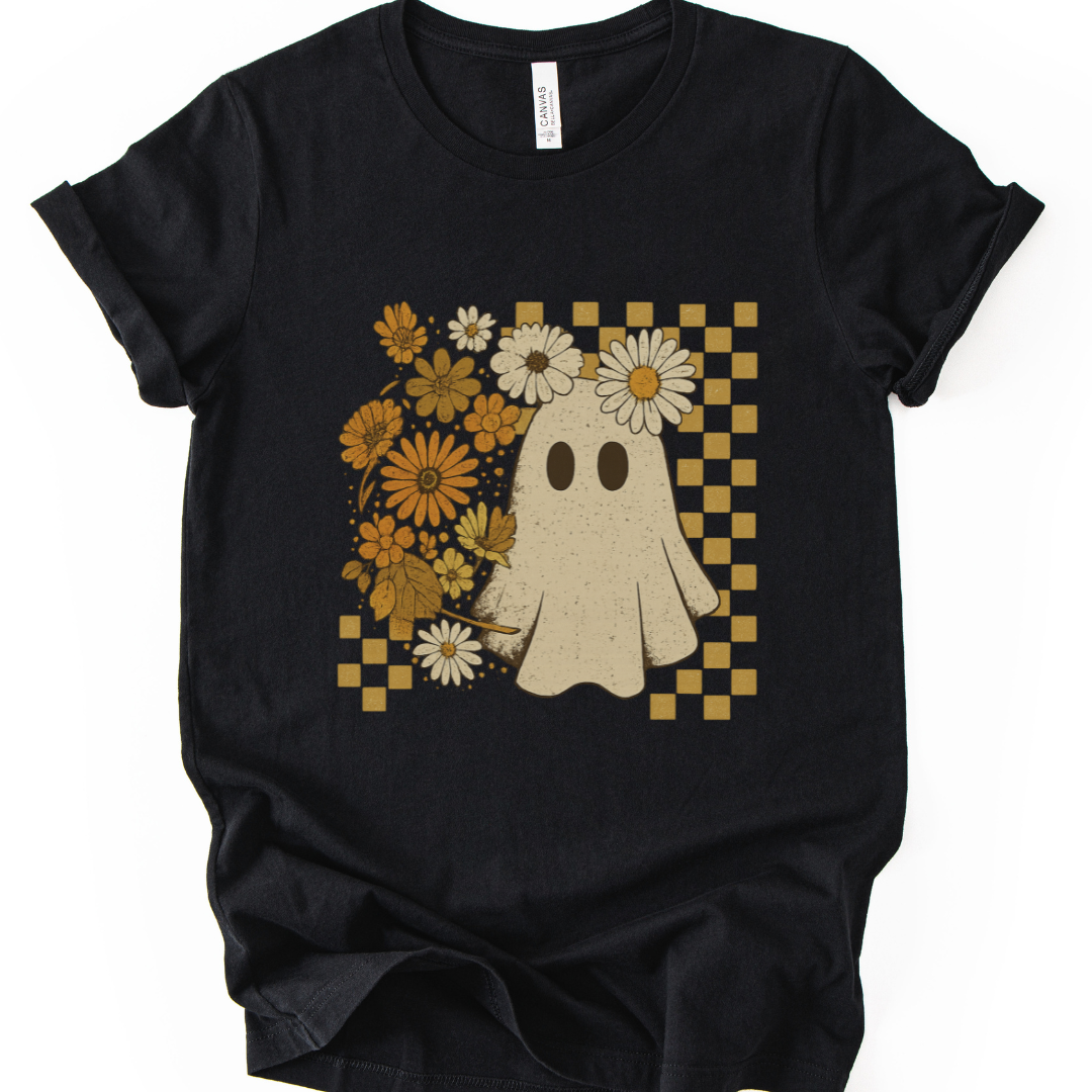 Floral Ghost - Bella Canvas Super Soft T Shirt