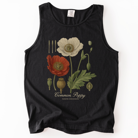 Common Poppy - Comfort Colors Premium Tank Top