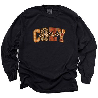 Cozy Season - Comfort Colors Premium Long Sleeve T Shirt