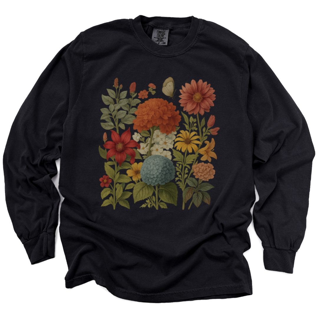 Hydrangea Bloom - Comfort Colors Premium Long Sleeve T Shirt