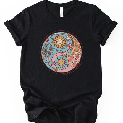 Flowers and Yang - Bella Canvas Super Soft Standard Fit T Shirt