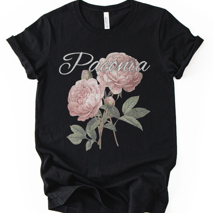 Paeonia, Vintage Tee - Bella Canvas Straight Cut Tee