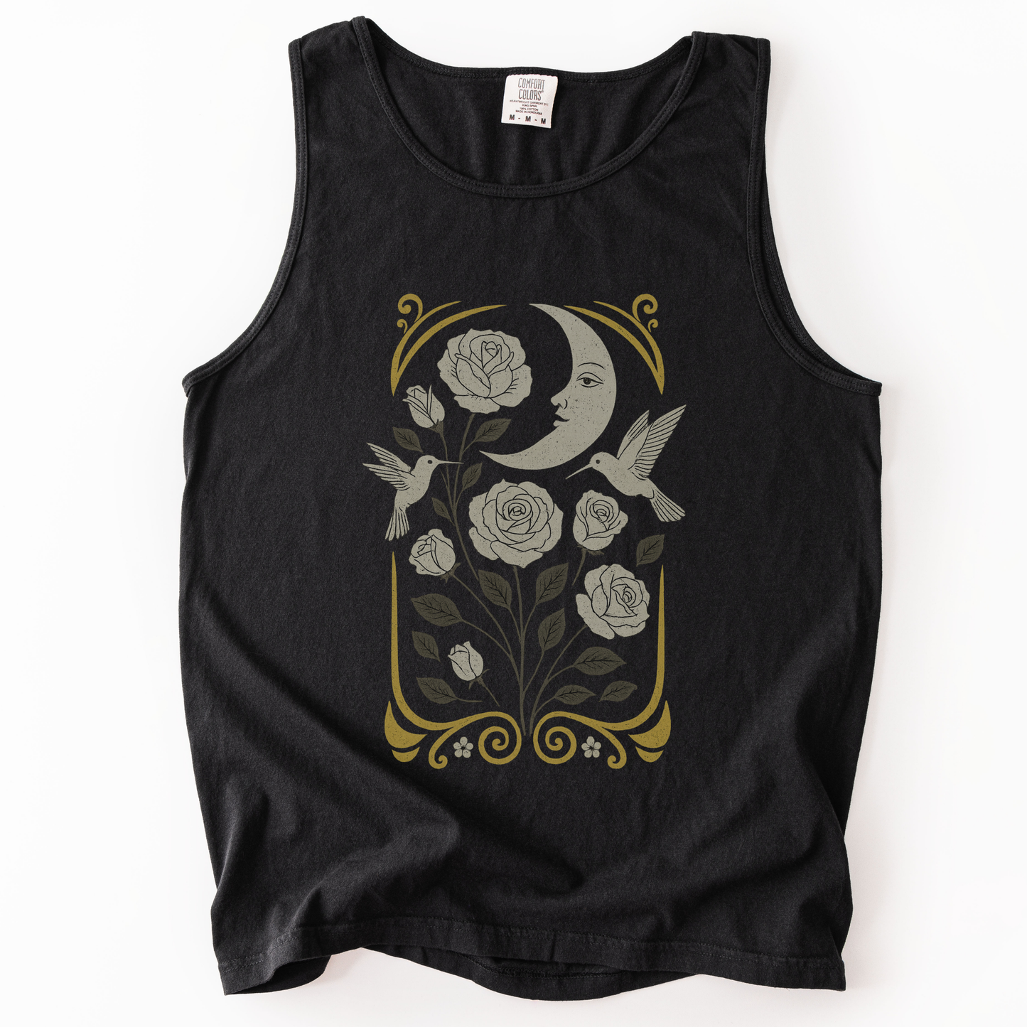 Moonlight Floral - Comfort Colors Premium Tank Top