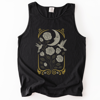 Moonlight Floral - Comfort Colors Premium Tank Top