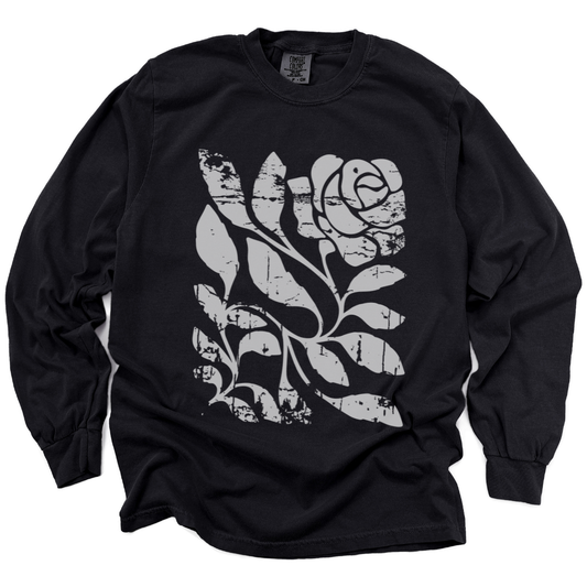 Twisted Vintage Rose - Comfort Colors Premium Long Sleeve T Shirt
