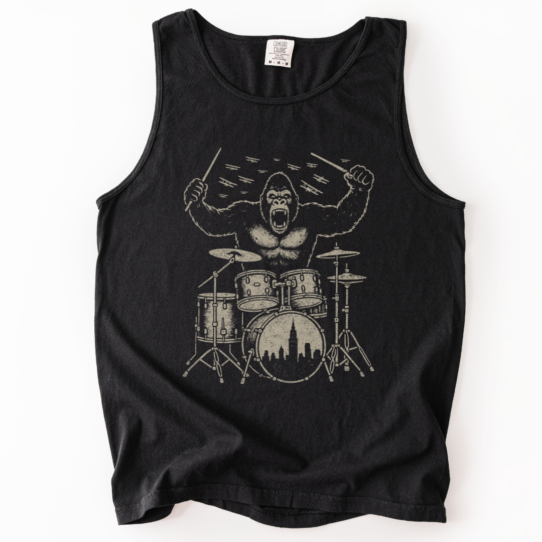 King Kong's Drum Solo - Comfort Colors Premium Tank Top