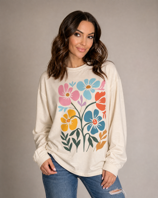 Bloom Theory - Comfort Colors Long Sleeve Premium T Shirt