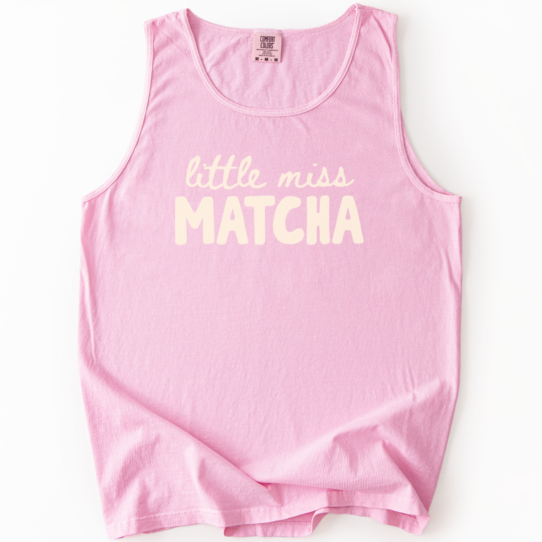 Little Miss Matcha - Comfort Colors Premium Tank Top