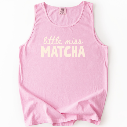 Little Miss Matcha - Comfort Colors Premium Tank Top