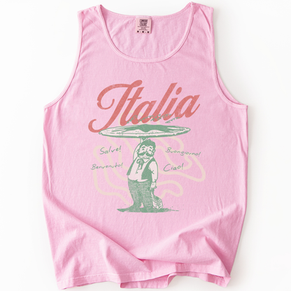 Greetings From Italia - Comfort Colors Premium Tank Top